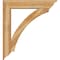 Ekena Millwork Thorton Traditional Rough Sawn Bracket w/ Offset Brace, Western Red Cedar, 8"W x 40"D x 44"H BKT0806X40X44THR01RWR - alternate 3